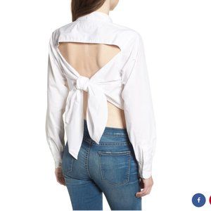 Current/Elliott The Des Tie Back Shirt
